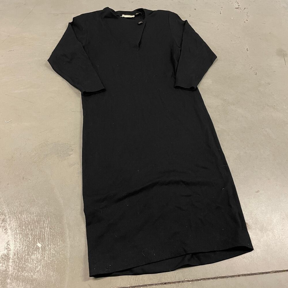 Vintage 80s Christian Dior Separates Black Knit Midi Dress